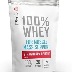 PhD Nutrition 100% Whey Protein Powder, Grass Fed Whey Protein,