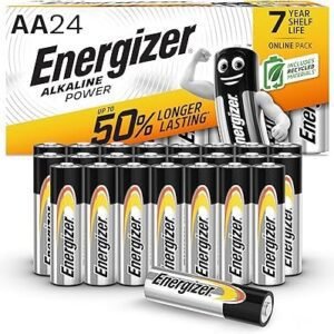 Energizer AA Batteries, Alkaline Power, 24 Pack, Double A Battery Pack