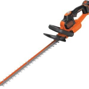 BLACK+DECKER Hedge Trimmer, 18V Lithium Ion Battery, Cordless, Anti-Jam, 45cm, Includes 2.0Ah Battery, GTC18452PC-GB