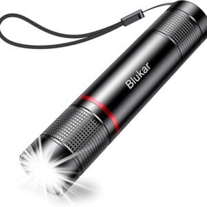 Blukar LED Torch Rechargeable, 2000L Super Bright Adjustable Focus Flashlight, 4 Lighting Modes