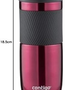 Contigo Byron Snapseal Travel Mug, Stainless Steel Thermal , vacuum flask, leakproof tumbler, coffee mug with BPA free Easy-Clean Lid, 470 ml, Vivacious