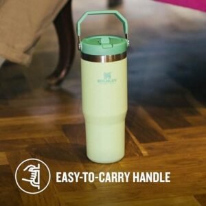 Stanley IceFlow Flip Straw Water Bottle with Straw 0.89L - Keeps Cold for 12+ Hours - Leakproof - Stainless Steel Water Bottle - BPA-Free Travel Mug - Easy to Carry - Dishwasher Safe