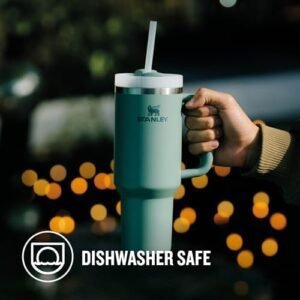 Stanley Quencher H2.0 FlowState Tumbler 1.2L - Cold For 11 Hours - Iced For 48 Hours - Water Bottle with Straw, Handle and Lid - Dishwasher Safe - Travel Mug For Cold or Hot Drinks - Shale
