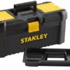 Stanley STST1-75517 Essential 16" Toolbox with Plastic Latches, Black/Yellow