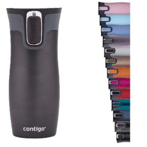 Contigo West Loop Autoseal Travel Mug, Stainless Steel Thermal Mug, Vacuum Flask, Leakproof Tumbler, Coffee Mug with BPA Easy-Clean Lid, 470 ml, Gunmetal