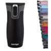 Contigo West Loop Autoseal Travel Mug, Stainless Steel Thermal Vacuum Flask, Leakproof Tumbler, Coffee Mug with BPA Free Easy-Clean Lid, 470 ml, Black