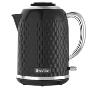 Breville Curve Electric Kettle | 1.7 Litre | 3KW Fast Boil | Black & Chrome [VKT017]