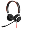 Jabra Evolve 40 MS Stereo Headset – Microsoft Certified Headphones for VoIP Softphone with Passive Noise Cancellation – USB-Cable with Controller – Black