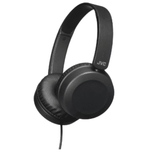 JVC Foldable Lightweight HA-S31M On-Ear Headphones with Built-In Remote, Microphone and Call Handling, Black