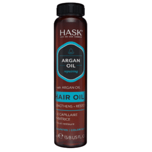 HASK Argan Oil Hair Oil for shine and frizz control repairing for all hair types, colour safe, and cruelty-free -1 59mL Bottle