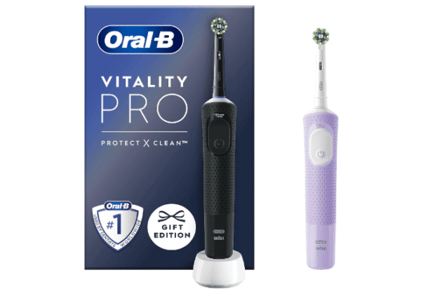 Oral-B Vitality Pro 2x Electric Toothbrushes For Adults, 2 Toothbrush Heads