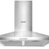 COMFEE' 60 cm Chimney Cooker Hood Stainless Steel Extractor Hood with LED and Recirculating & Ducting System Wall Mounted Range Hood 600 mm Extractor Fan kitchen- Stainless Steel